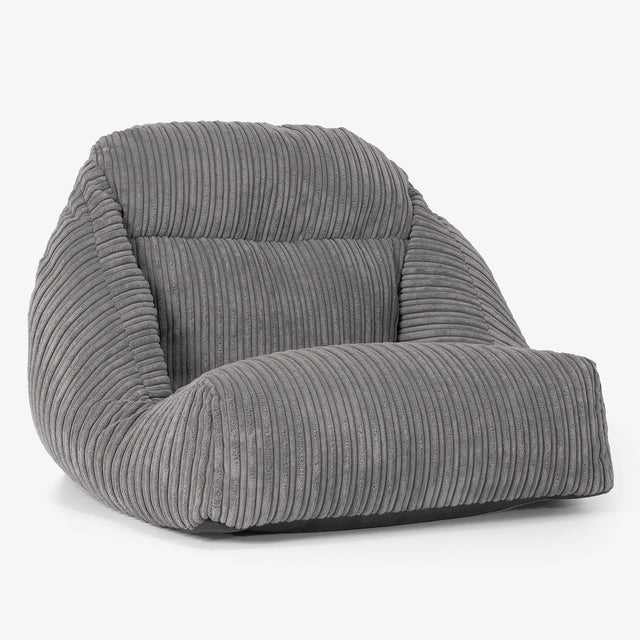 Aya Vloer Zitzakstoel - Corduroy Graphite Grijs 01
