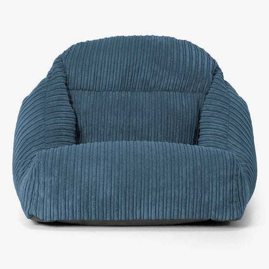 Aya Vloer Zitzakstoel - Corduroy Marineblauw 02