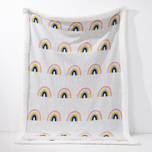 Bank Sierdeken - Gebreid Regenboog