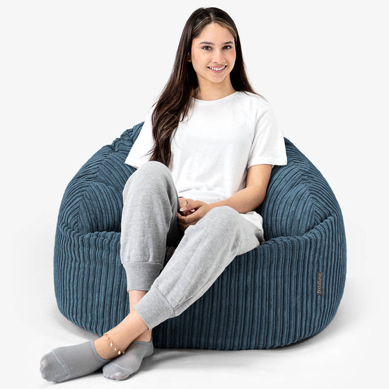 Zitzakstoel Bubble - Corduroy Marineblauw 03