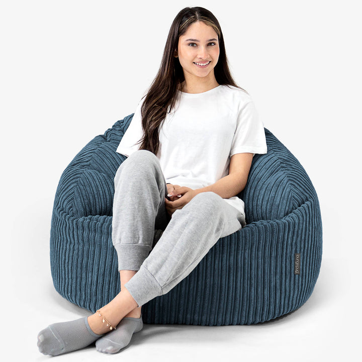 Zitzakstoel Bubble - Corduroy Marineblauw 03