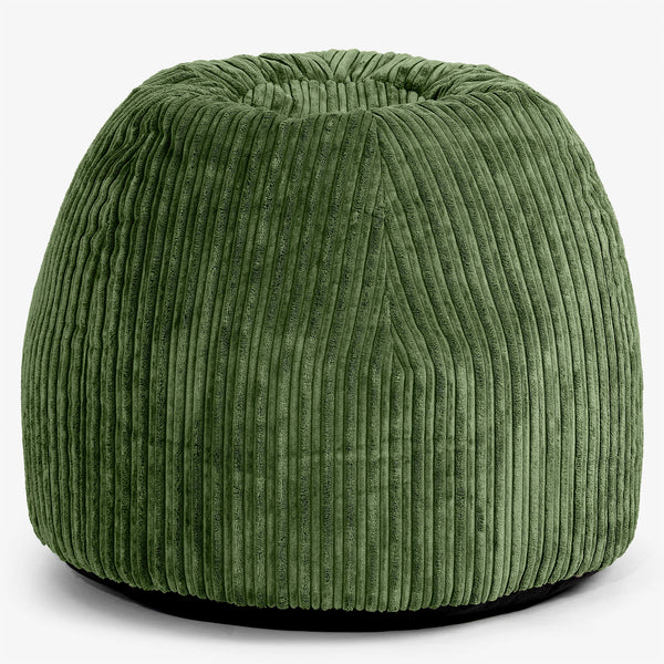 Ergonomische Bureau-pouffe Stoel - Corduroy Bosgroen 01