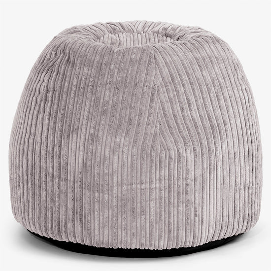 Ergonomische Bureau-pouffe Stoel - Corduroy Zilvergrijs 01