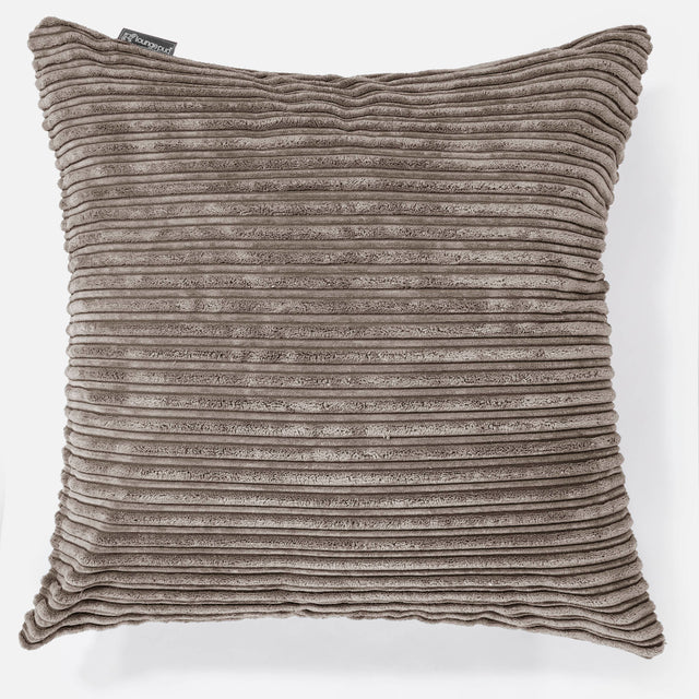 Extra Grote Kussenhoes 70 x 70cm - Corduroy Beigegrijs 01