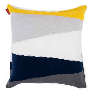 Extra Grote Kussenhoes 70 x 70cm - Gebreid Kleurblok Multi-kleur