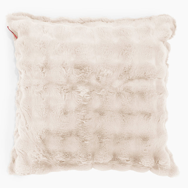 Extra Grote Kussenhoes 70 x 70cm - Namaakbont Bubble Crème 01