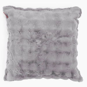 Extra Grote Kussenhoes 70 x 70cm - Namaakbont Bubble Grijs