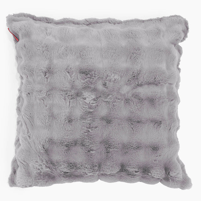 Extra Grote Kussenhoes 70 x 70cm - Namaakbont Bubble Grijs 01