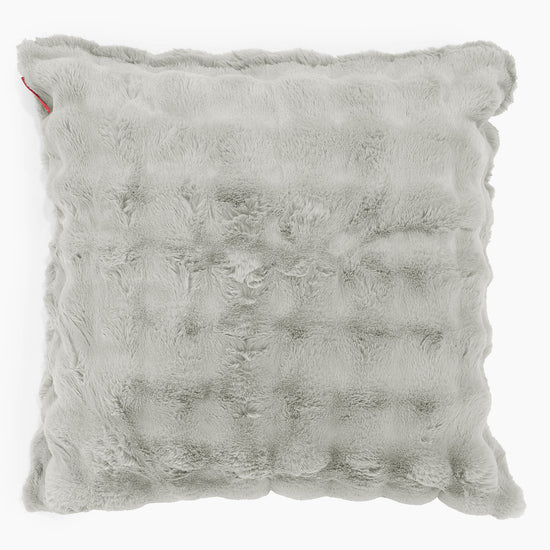 Extra Grote Kussenhoes 70 x 70cm - Namaakbont Bubble Saliegroen 01