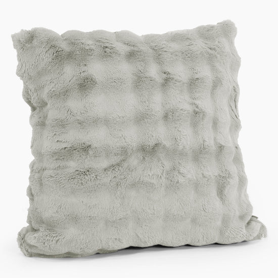 Extra Grote Kussenhoes 70 x 70cm - Namaakbont Bubble Saliegroen 02