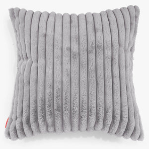 Extra Grote Kussenhoes 70 x 70cm - Ultra Pluche Corduroy Grijs