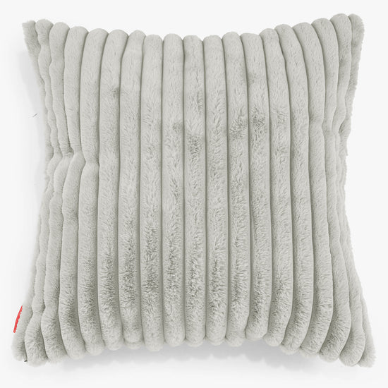 Extra Grote Kussenhoes 70 x 70cm - Ultra Pluche Corduroy Saliegroen 01