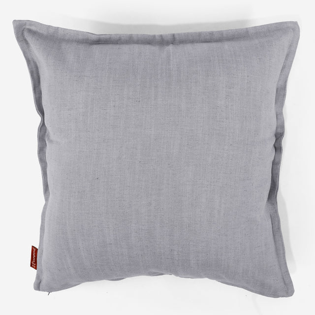 Extra Grote Kussenhoes 70 x 70cm - Linnen Look Zilver 01