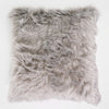 Extra Grote Kussenhoes 70 x 70cm - Mongoolse Imitatiebont Grijs 01