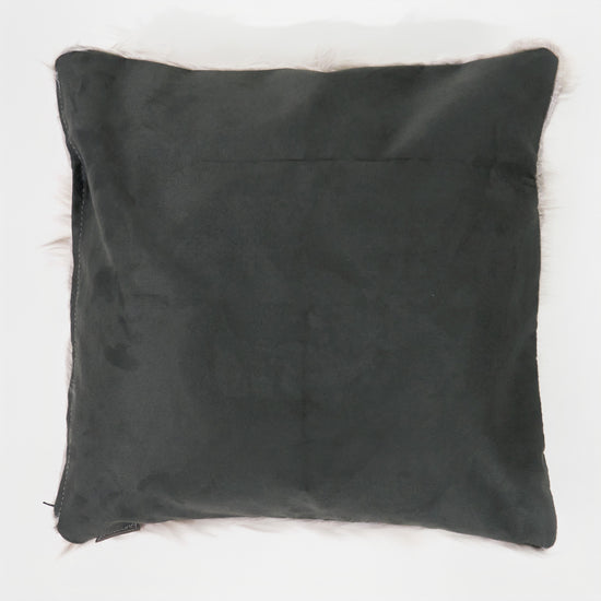 Extra Grote Kussenhoes 70 x 70cm - Mongoolse Imitatiebont Grijs 02