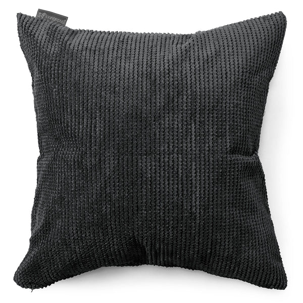 Extra Grote Kussenhoes 70 x 70cm - Pompom Zwart 01