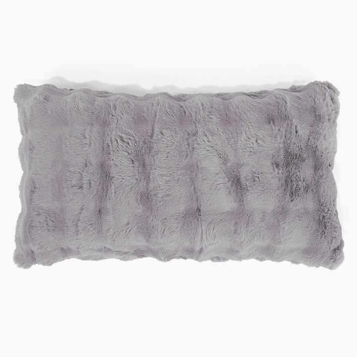 Gigantische Langwerpige Kussenhoes 40 x 70cm - Namaakbont Bubble Grijs 01