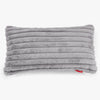 Gigantische Langwerpige Kussenhoes 40 x 70cm - Ultra Pluche Corduroy Grijs 01