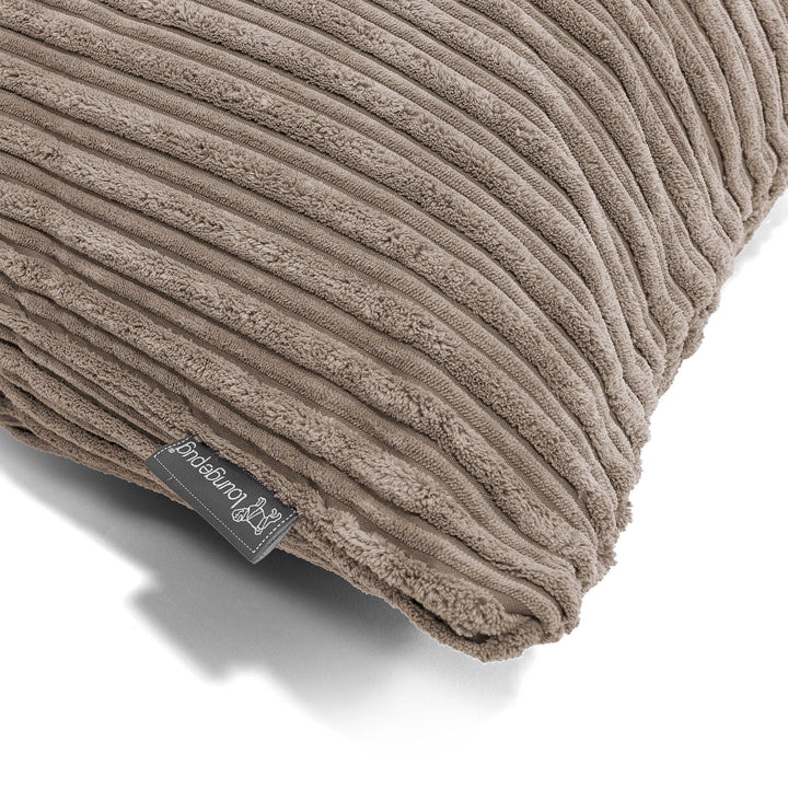 Gigantische Langwerpige Kussenhoes 40 x 70cm - Corduroy Beigegrijs 02