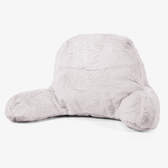 Leeskussen met Hoge Rugsteun - Nepkonijnenbont Goudbruin 01