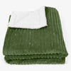 Groot Sherpa-sprei / Deken 140 x 200cm - Corduroy Bosgroen 01