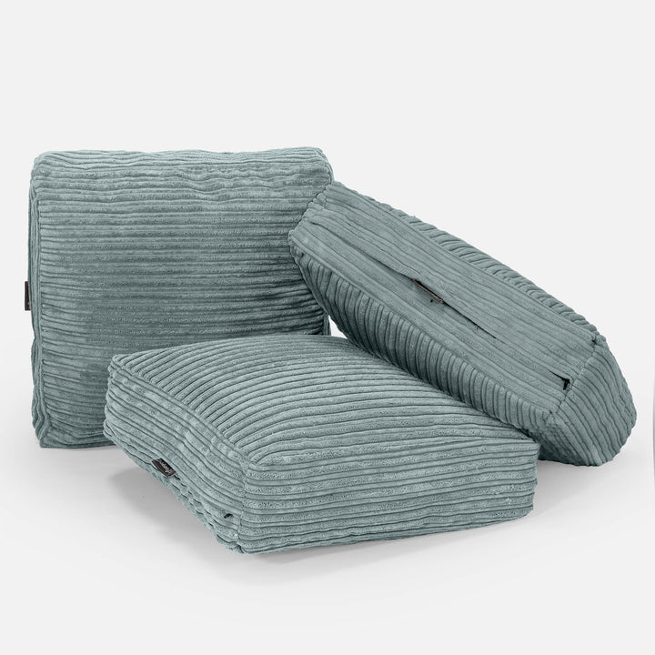 Groot Vloerkussen - Corduroy Mintgroen 04