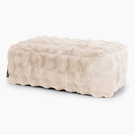 Grote Voetenbank - Namaakbont Bubble Crème 01