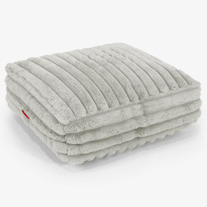 Groot Vloerkussen - Ultra Pluche Corduroy Saliegroen