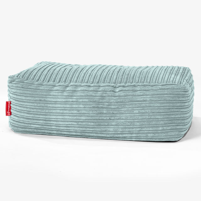 Grote Voetenbank - Corduroy Mintgroen 01