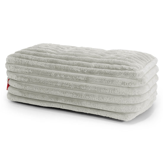 Groot Vloerkussen - Ultra Pluche Corduroy Saliegroen 01