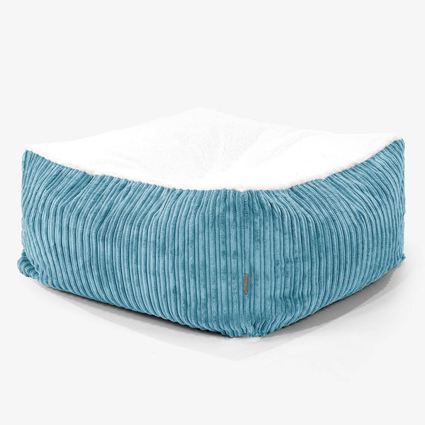 Het Reuzenmatras Groot Hondenbed - Sherpa & Corduroy Petrol 01