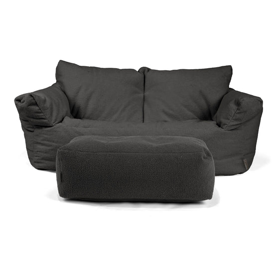 Josephine Zitzak Bank - Boucle Graphite Grijs 02