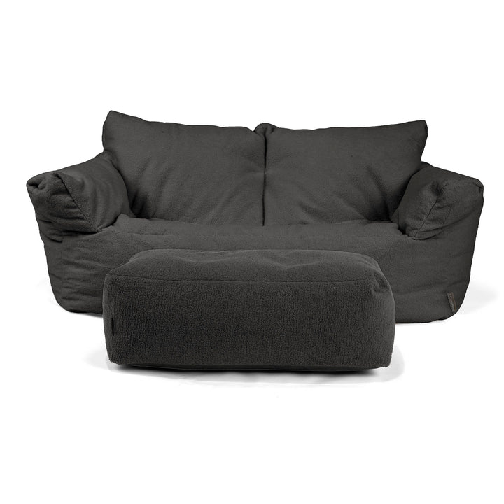 Josephine Zitzak Bank - Boucle Graphite Grijs 02