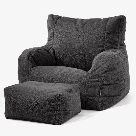 Josephine Zitzak Fauteuil - Boucle Graphite Grijs 02