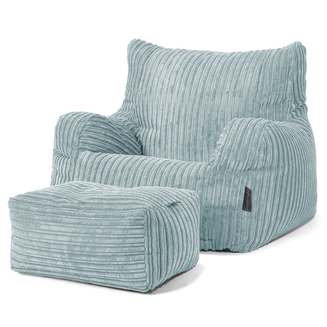 Josephine Zitzak Fauteuil - Corduroy Mintgroen 02