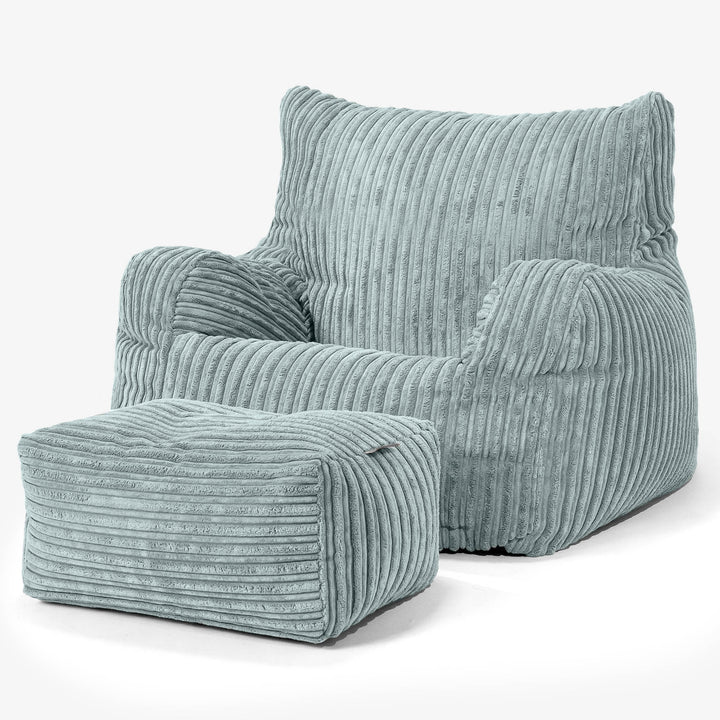 Josephine Zitzak Fauteuil - Corduroy Mintgroen 02