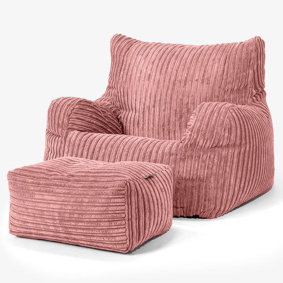 Josephine Zitzak Fauteuil - Corduroy Perzik 02
