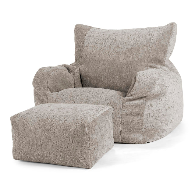 Josephine Zitzak Fauteuil - Luxe Chenille Grijs 02