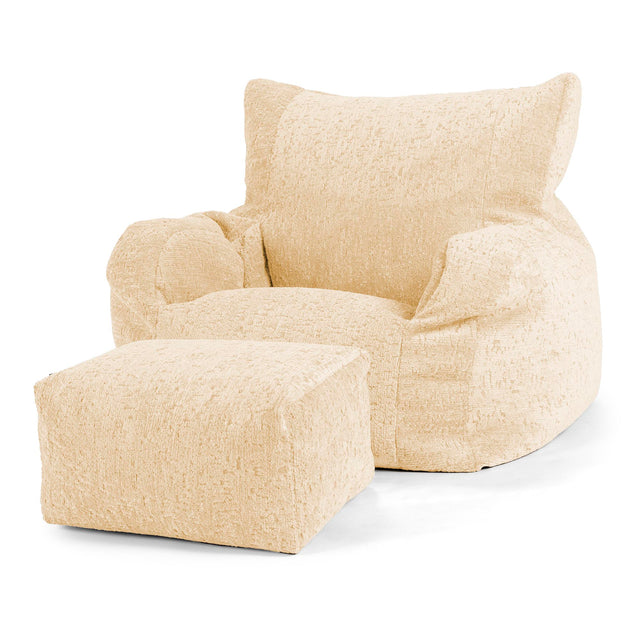 Josephine Zitzak Fauteuil - Luxe Chenille Ivoor 02