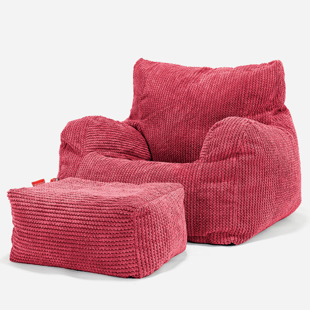 Josephine Zitzak Fauteuil - Pompom Pastelrood 02