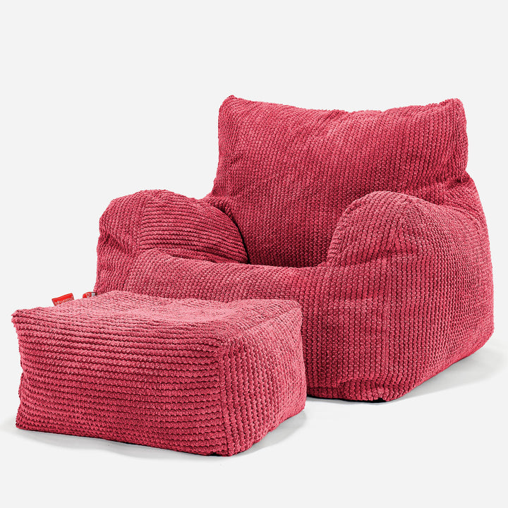 Josephine Zitzak Fauteuil - Pompom Pastelrood 02