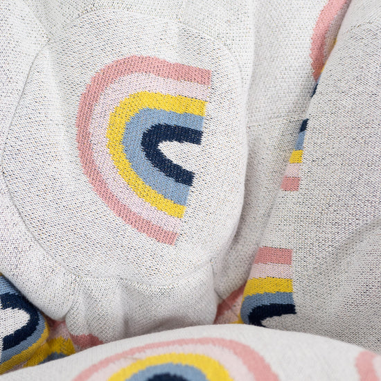 Kinder Klassieke Zitzak Stoel 1-5 jaar oud - Gebreid Regenboog 03