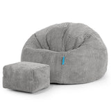 Lounge Pug - Kinderfauteuil Zitzakken - Poef - Pompom Chocolade- Big Bertha Original NL Lounge Pug - Kinderfauteuil Zitzakken - Poef - Pompom Chocolade- Big Bertha Original NL