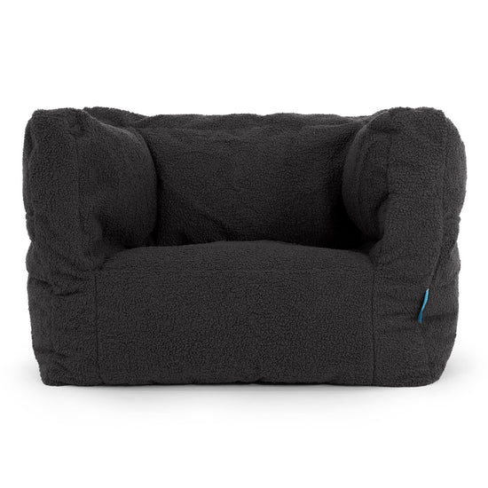 Kinder Zitzakfauteuil Albert 1-5 jaar oud - Boucle Graphite Grijs 01