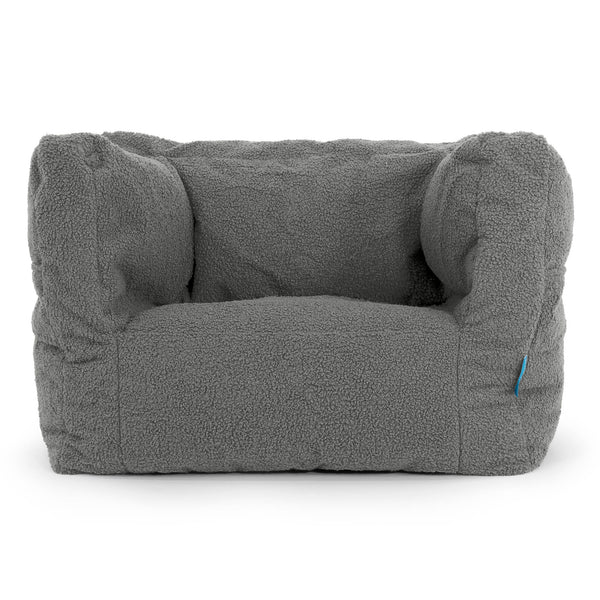 Kinder Zitzakfauteuil Albert 1-5 jaar oud - Boucle Grijs 01