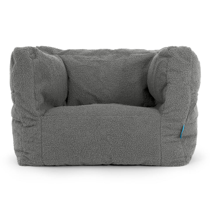 Kinder Zitzakfauteuil Albert 1-5 jaar oud - Boucle Grijs 01