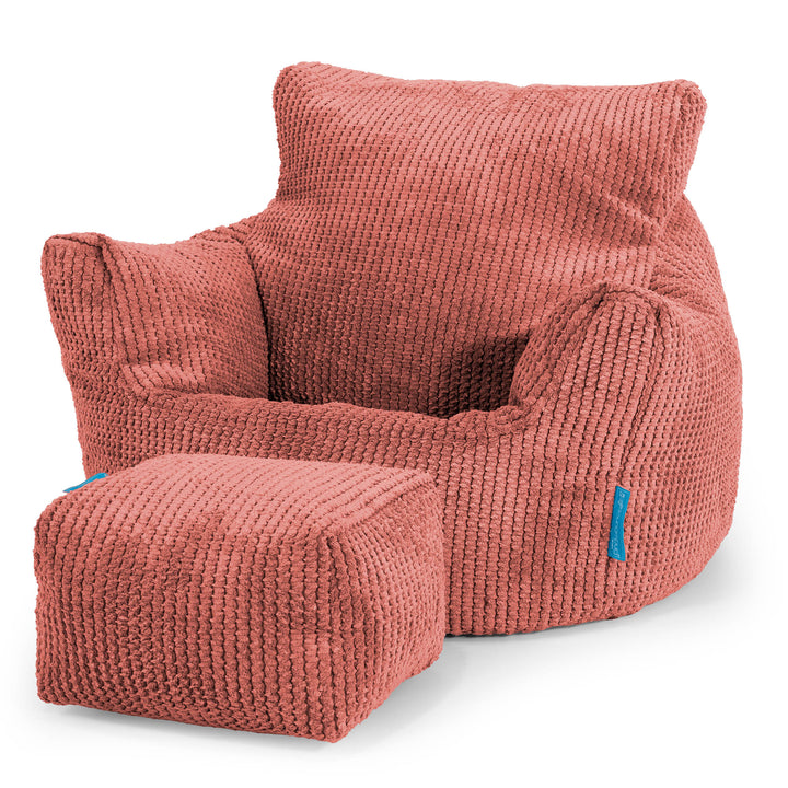 Kleuterfauteuil Zitzak 1-3 jaar oud - Pompom Pompoenoranje 02