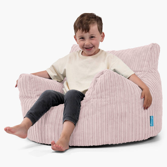Kinderfauteuil Zitzak 3-8 jaar oud - Corduroy Blozen Roze 02