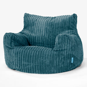 Kinderfauteuil Zitzak 3-8 jaar oud - Corduroy Teal