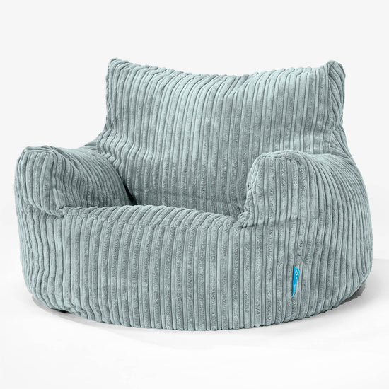 Kinderfauteuil Zitzak 3-8 jaar oud - Corduroy Mintgroen 01